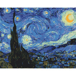Mal efter tal - The Starry Night - diverse