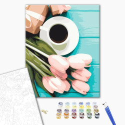 Mal efter tal - Tulips for coffee