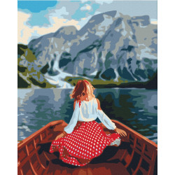 Mal efter tal - Traveler on Lake Bries - mennesker
