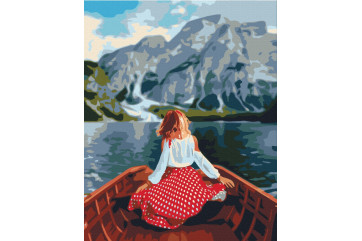 Mal efter tal - Traveler on Lake Bries - mennesker