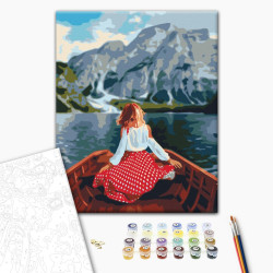 Mal efter tal - Traveler on Lake Bries