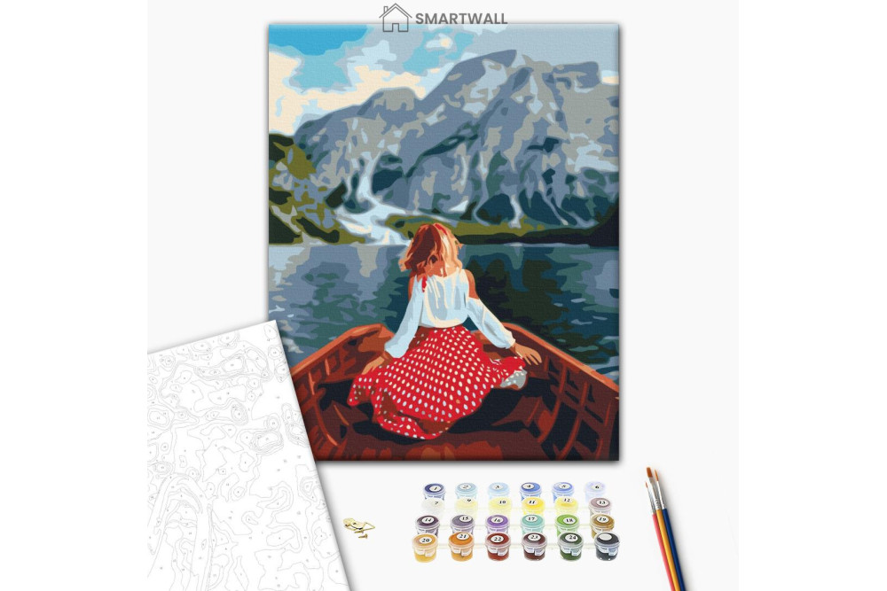 Mal efter tal - Traveler on Lake Bries