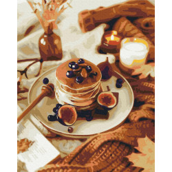 Mal efter tal - Autumn pancakes - mad og drikke