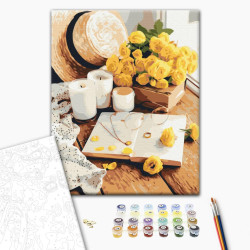 Mal efter tal - Flower book