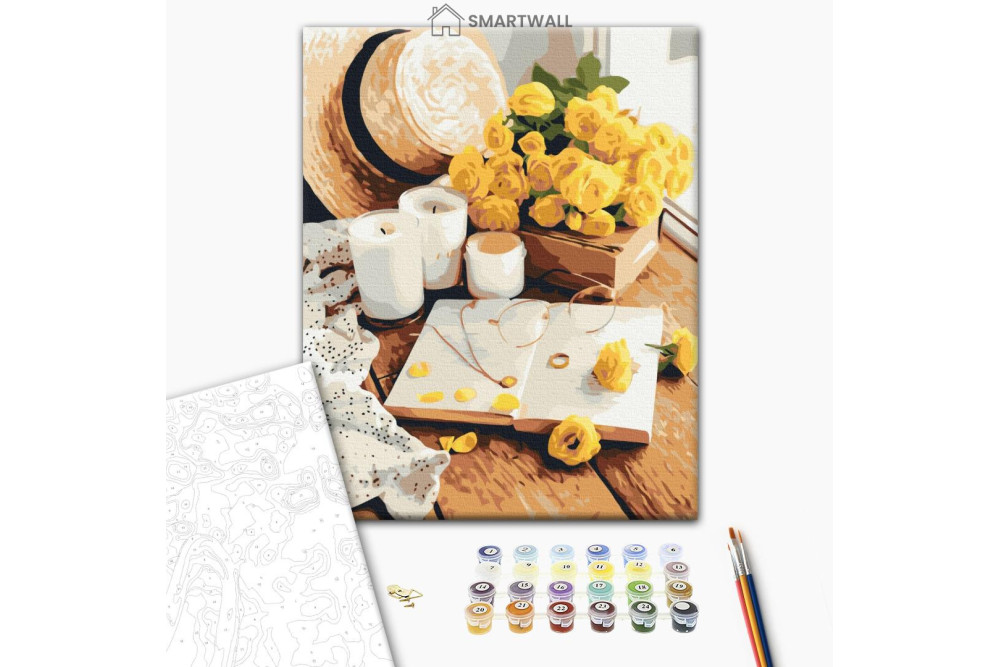 Mal efter tal - Flower book