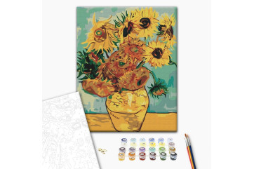 Mal efter tal - Sunflowers. Van Gogh