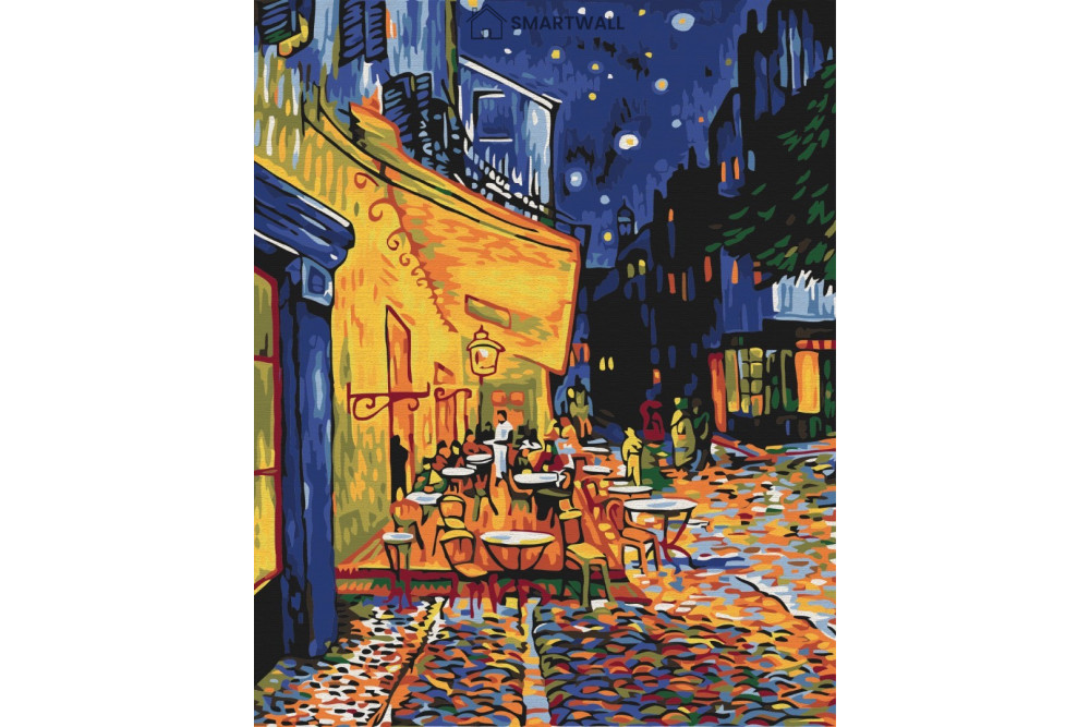 Mal efter tal - Night cafe in Arles. Van Gogh - diverse
