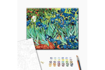 Mal efter tal - Irises. Van Gogh
