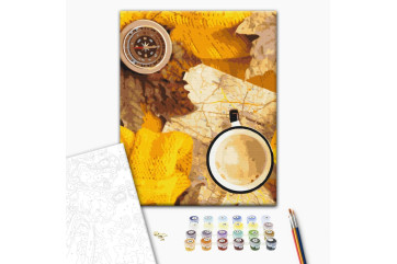Mal efter tal - Flatlay of the autumn traveler