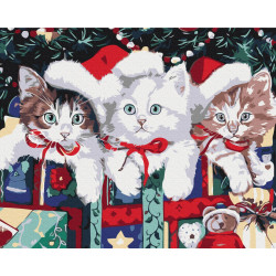 Mal efter tal - Christmas cats - dyr