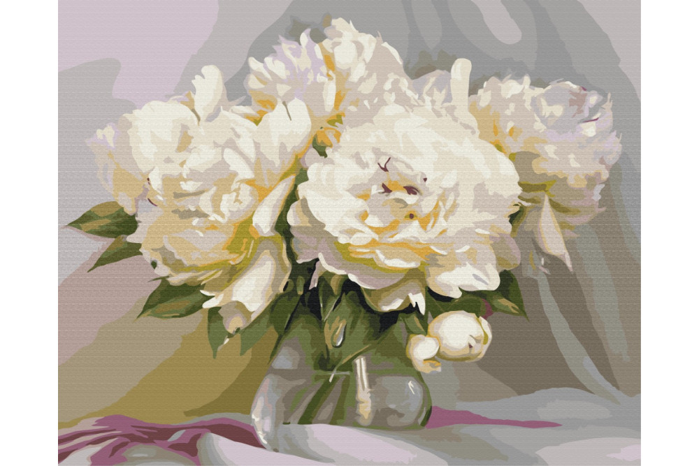 Mal efter tal - Exquisite tenderness of peonies - blomster