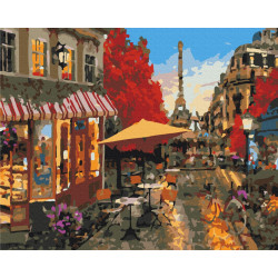 Mal efter tal - Street life in Paris - byer