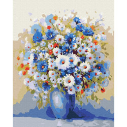 Mal efter tal - Field bouquet - blomster