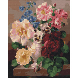 Mal efter tal - Lush still life - blomster
