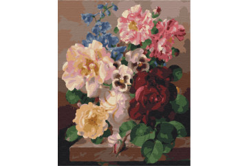 Mal efter tal - Lush still life - blomster