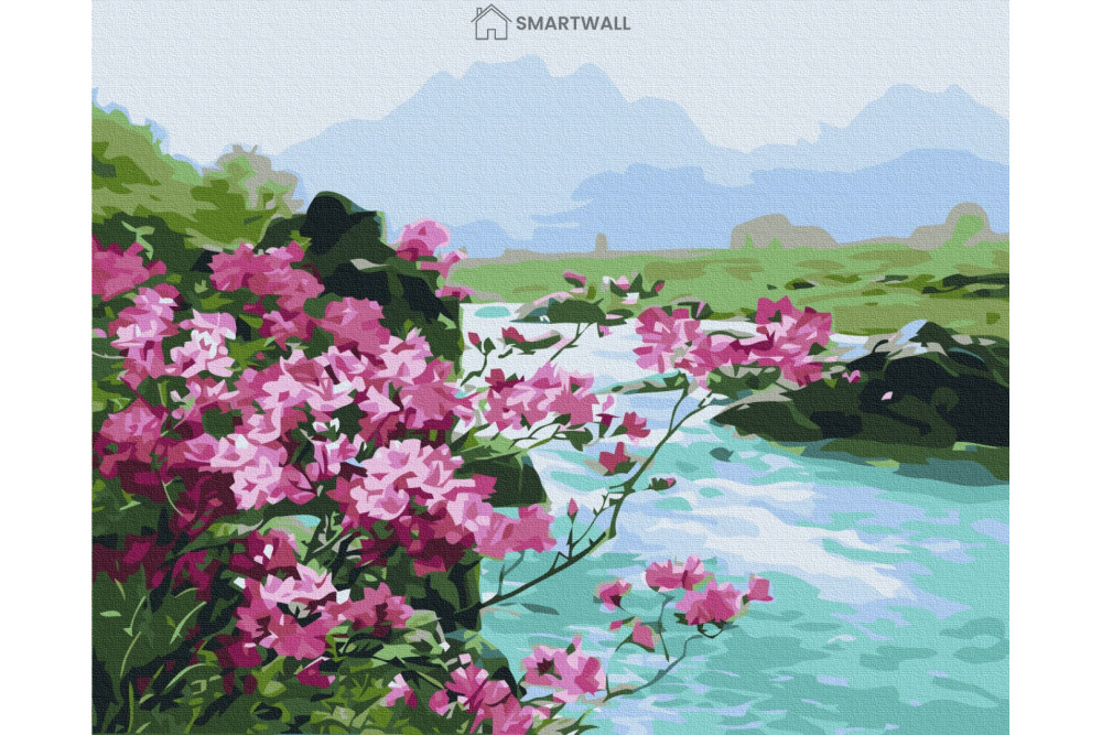 Mal efter tal - Mountain flowers - blomster