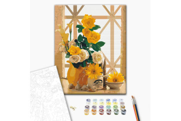 Mal efter tal - Yellow still life