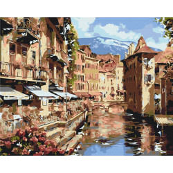 Mal efter tal - Austrian town - landskaber