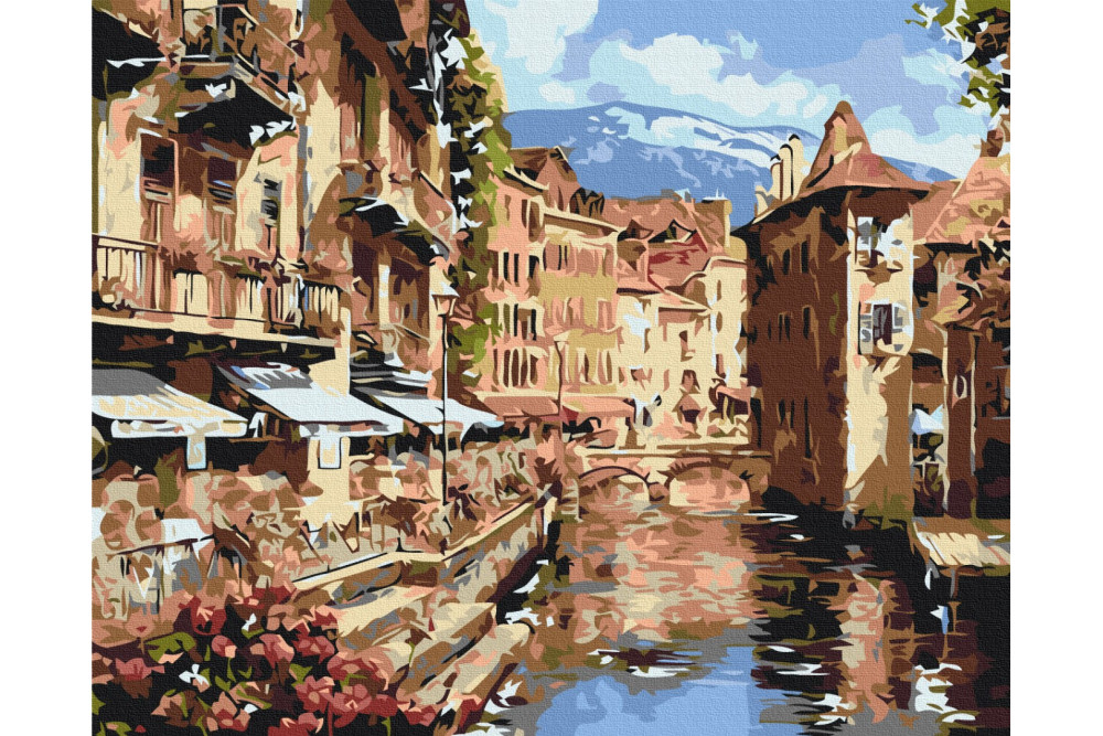 Mal efter tal - Austrian town - landskaber