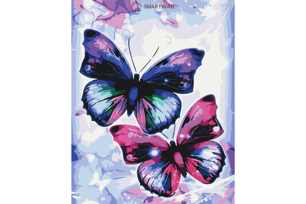 Mal efter tal - Shiny butterflies - dyr