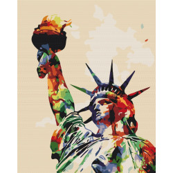 Mal efter tal - Freedom paints - popart