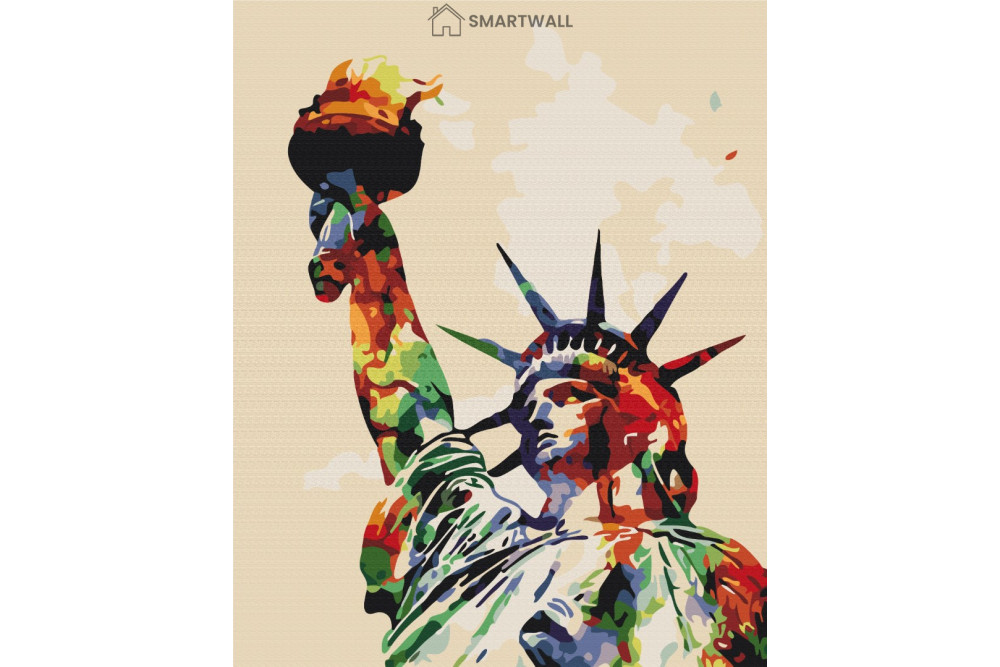 Mal efter tal - Freedom paints - popart