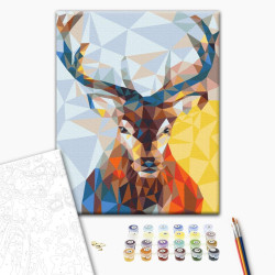 Mal efter tal - Deer in a kaleidoscope