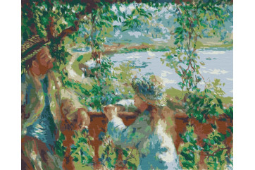 Mal efter tal - Near the Lake. Pierre-Auguste Renoir - landskaber