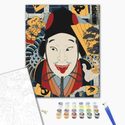 Mal efter tal - Portrait of an Actor by Toyohara Kunichika