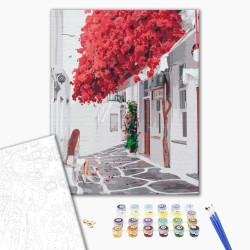 Mal efter tal - Bright Bougainvillea