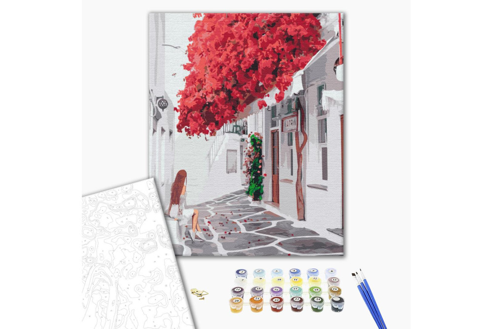 Mal efter tal - Bright Bougainvillea