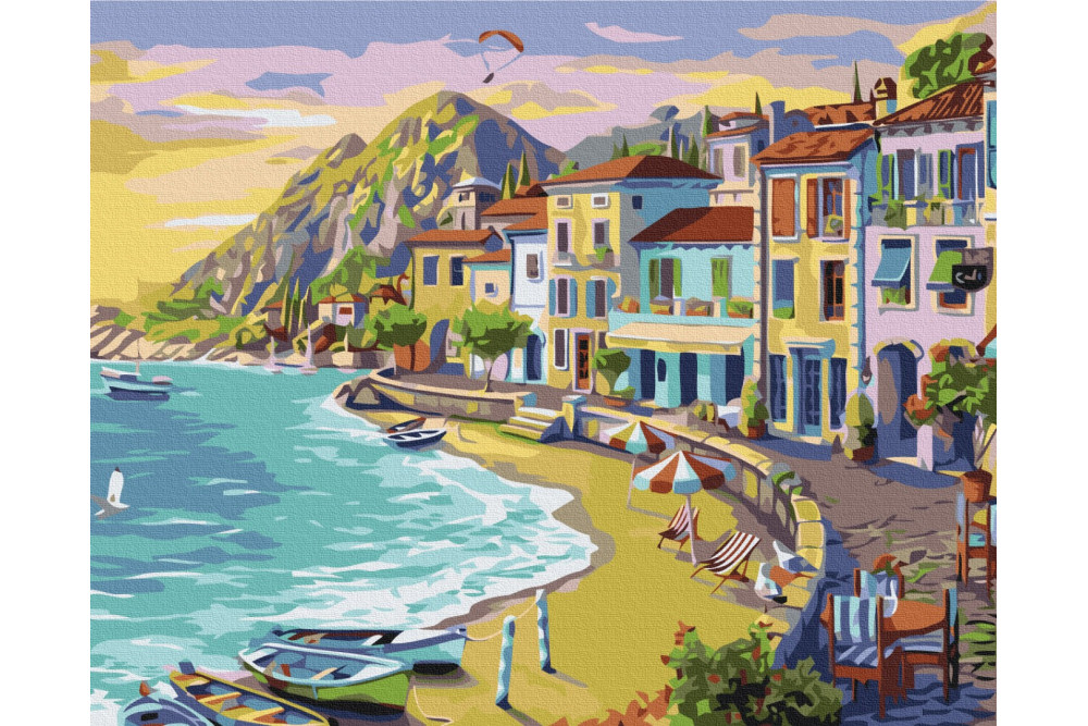 Mal efter tal - Seaside town - landskaber