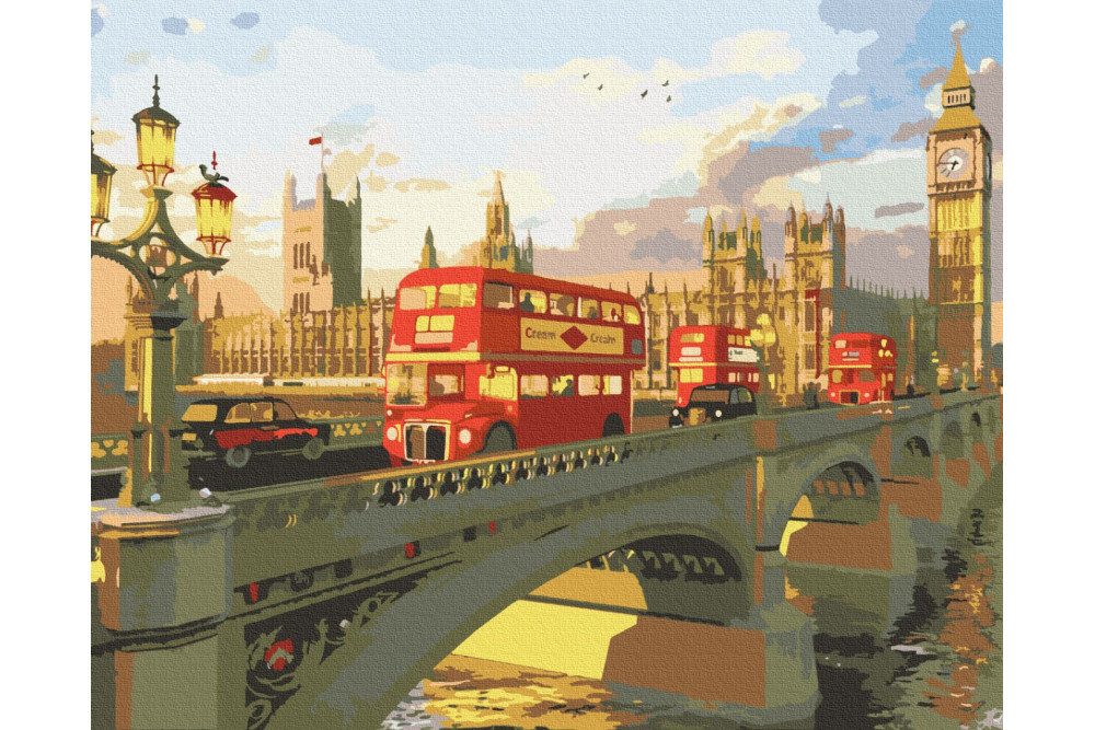 Mal efter tal - Evening London - byer