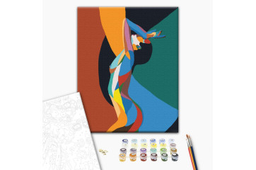 Mal efter tal - Rainbow nude