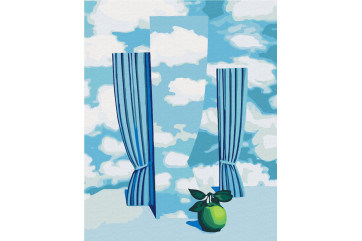 Mal efter tal - Rene Magritte "Sky" - abstraktion