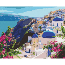 Mal efter tal - Santorini landscape - landskaber