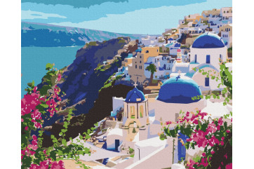 Mal efter tal - Santorini landscape - landskaber