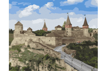 Mal efter tal - Kamenetz-Podolsky Fortress - landskaber