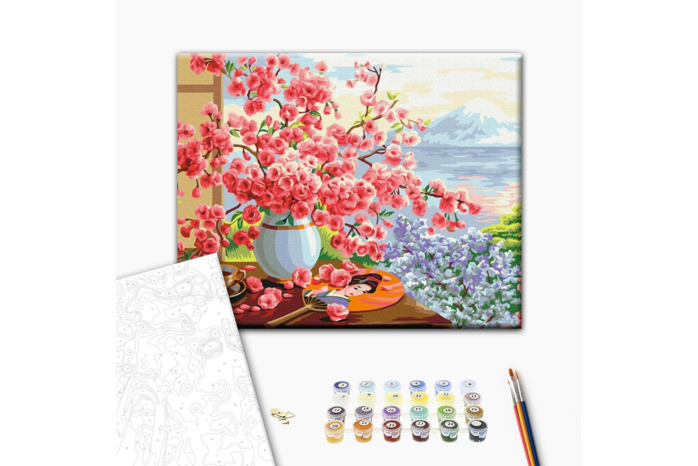 Mal efter tal - Japanese still life