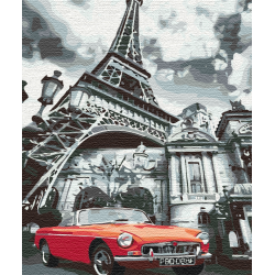 Mal efter tal - Red color of Paris - byer