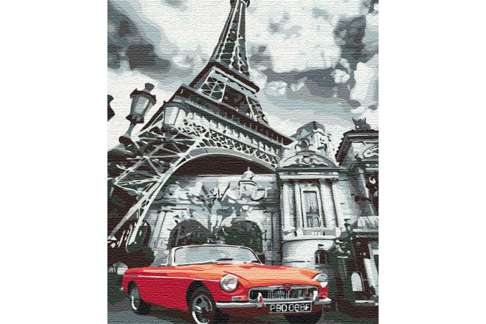 Mal efter tal - Red color of Paris - byer