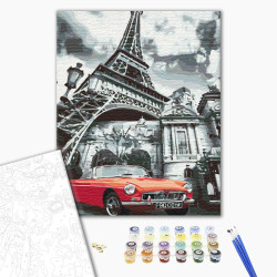 Mal efter tal - Red color of Paris