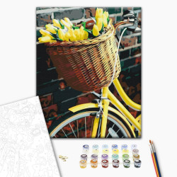 Mal efter tal - Basket for tulips