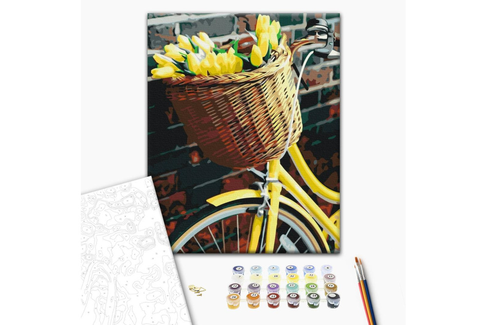 Mal efter tal - Basket for tulips