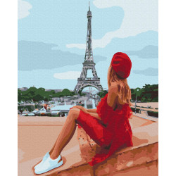 Mal efter tal - Beautiful woman in Paris - mennesker