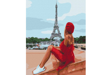 Mal efter tal - Beautiful woman in Paris - mennesker