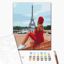 Mal efter tal - Beautiful woman in Paris