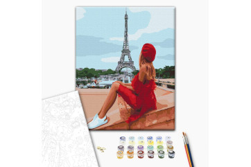Mal efter tal - Beautiful woman in Paris