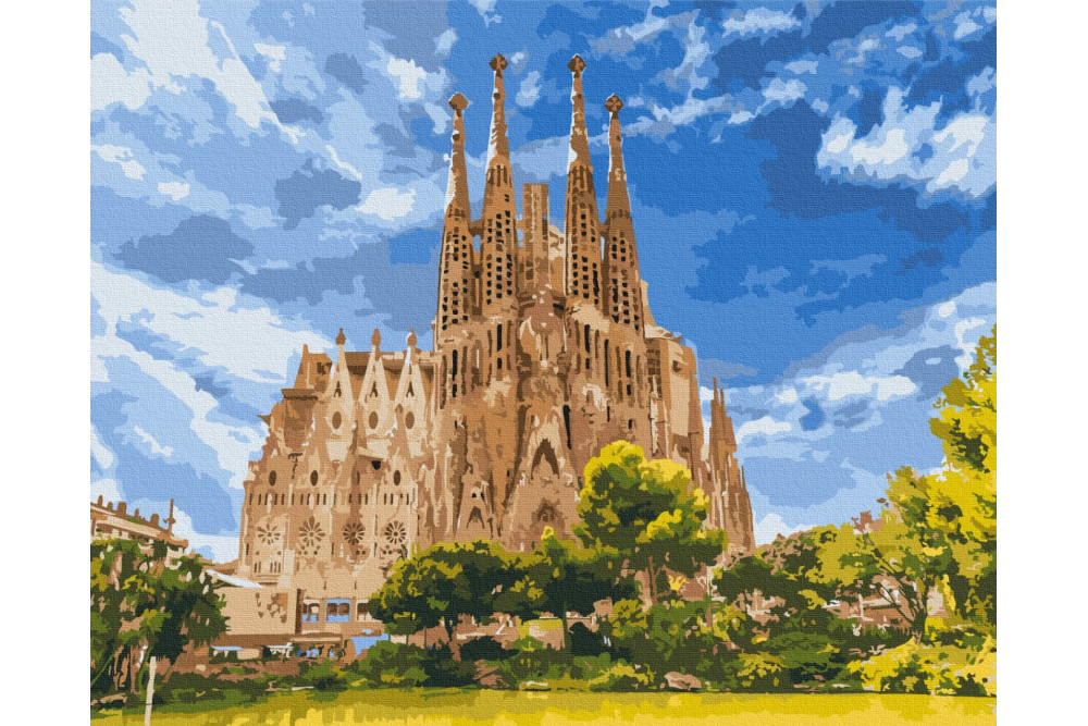 Mal efter tal - Cathedral of the Holy Family - byer