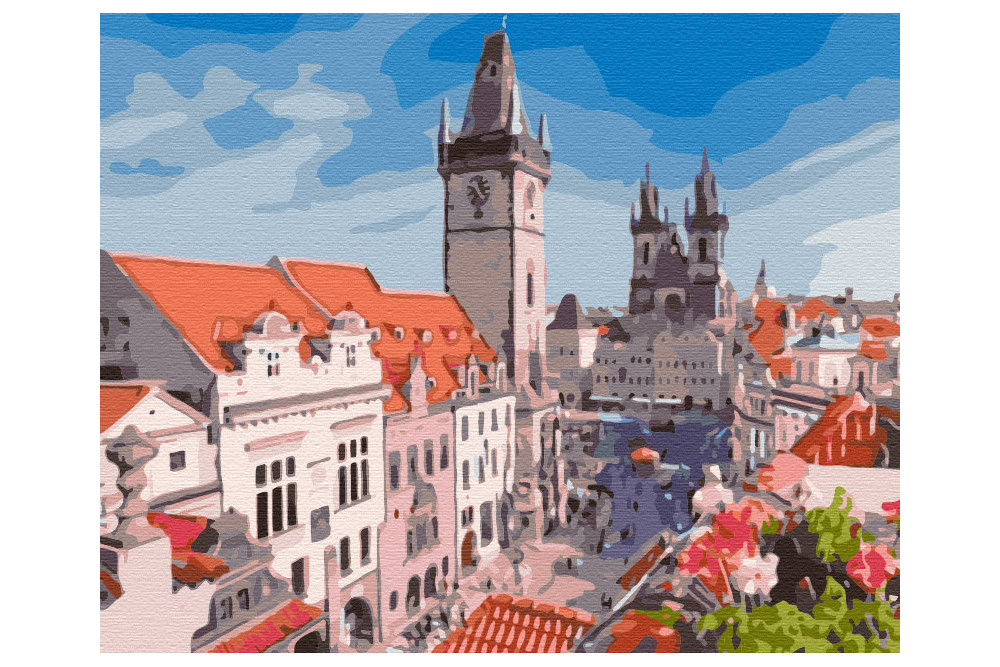 Mal efter tal - View of Prague - byer